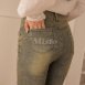 【MISTO SHOP】韓系 三釦造型單寧貼褲｜S-XL