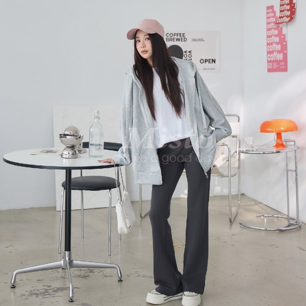 【MISTO SHOP】壓腹機能型顯瘦喇叭褲｜運動休閒褲