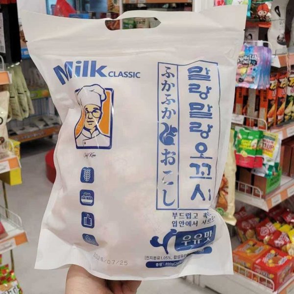 韓國 牛奶沙琪瑪400g (24入/袋)