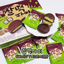 LOTTE樂天 杜拜開心果巧克力麻糬派 (10入/盒)